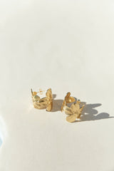 18K vergoldete Aloha Dreams Blumen-Creolen Gold