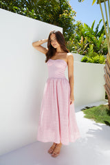 Trägerloses Maxikleid „Mimi Moments“, Pink