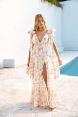 Maxikleid "Schönheit des Frühlings" Weiß