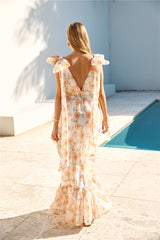 Maxikleid "Schönheit des Frühlings" Weiß