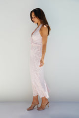 Verzauberter Nebel Maxikleid Pink