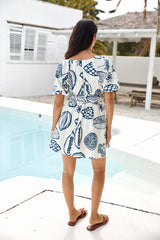 Somewhere Coastal Mini Dress Marineblau