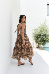 Maxikleid Gypsy Heart Braun