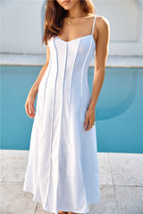 Party-Einladung: Midi-Kleid Weiß