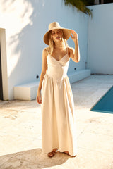 SEVEN WONDERS Zephy Maxikleid Sand