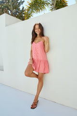 Coral Craze Minikleid Rosa