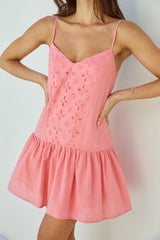 Coral Craze Minikleid Rosa
