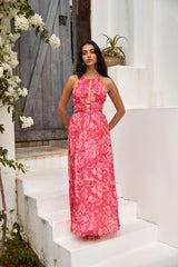 Maxikleid Sunshine Glow Pink