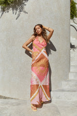 Maxikleid "Hideaway Halter" Rosa