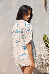 Roaming Around Shirt Blau