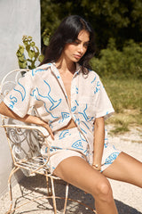 Roaming Around Shirt Blau