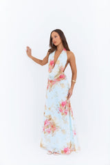 Maxikleid „Slow Dancing Halter“ in Blau