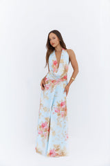 Maxikleid „Slow Dancing Halter“ in Blau