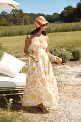 Maxikleid Sunset Trails Gelb