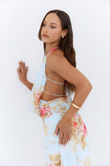 Maxikleid „Slow Dancing Halter“ in Blau