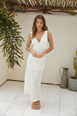Alba Maxikleid Creme