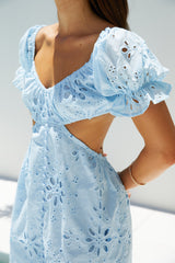 Warm Wishes Minikleid Blau