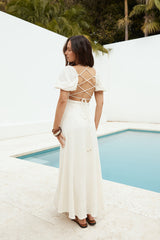 Moments Of Magic Maxikleid Creme