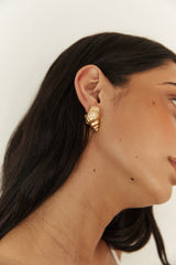 18 Karat vergoldet Find Your Shell Ohrringe