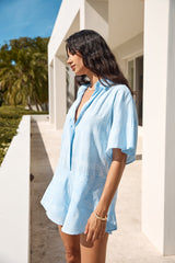 Chic On Shore Overall Blau