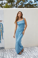 Girls Night Asymmetrisches Tanktop Blau