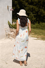 Provence Escape Leinen-Maxikleid Multi