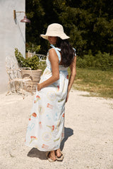 Provence Escape Leinen-Maxikleid Multi