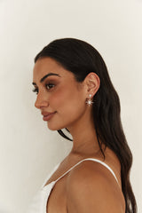 18K vergoldete Evange Line Ohrringe Gold