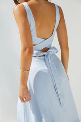 Maxikleid Coastal Glow Blau