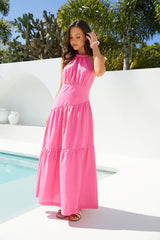 Maxikleid Radiant Petals in Pink