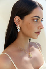 18K vergoldete Sunlit Siren Ohrringe Gold