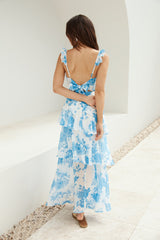 Ocean Mist Midikleid Blau