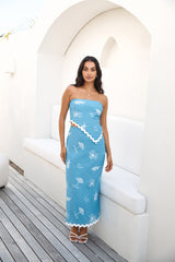 Vacation Away Asymmetrisches Oberteil Blau