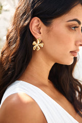 18k vergoldete Blossom Love Ohrringe Gold