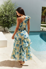 Joy Journey One-Shoulder Maxikleid Gelb