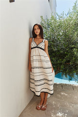 Sommer-Soirée Midikleid Natur