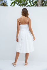 Himmlisches Midikleid Weiß