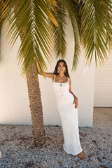 Cabana Bliss Maxikleid Weiß