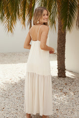 Island Rhythm Maxikleid Beige