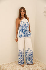 SEVEN WONDERS Valencia Neckholder-Top Blau