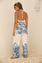 SEVEN WONDERS Valencia Neckholder-Top Blau