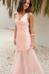 Prinzessin Peach Maxikleid Rosa