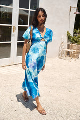 Jungle Adventure Maxikleid Blau