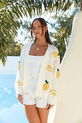 Limonaden-Spritz-Cardigan Gelb