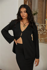 SNDYS August Oversized Top Schwarz