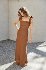 Maxikleid Daphne Braun