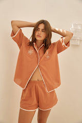 Brennende Herzen Set Orange