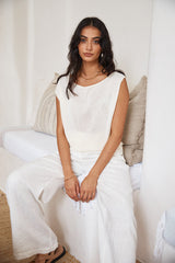 Beruhigendes-Lüftchen-Tanktop Beige
