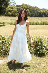 Porcelain Princess Maxikleid Weiß