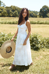 Porcelain Princess Maxikleid Weiß